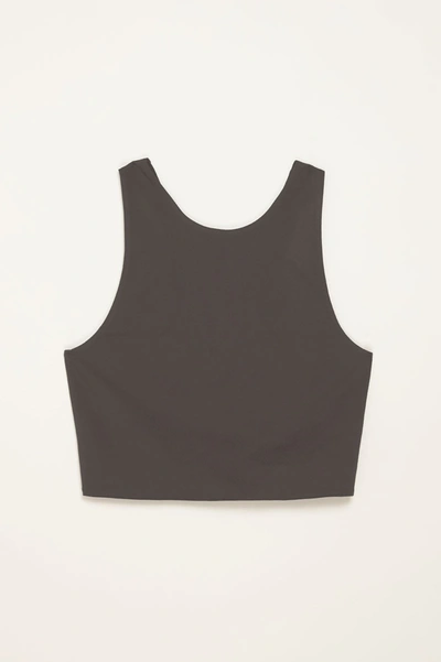 Girlfriend Collective Moon Topanga Halter Bra In Gray