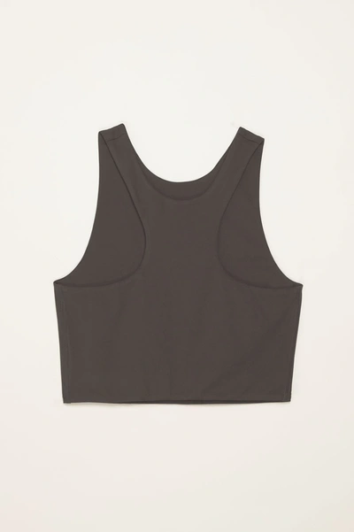 Shop Girlfriend Collective Moon Dylan Tank Bra In Gray