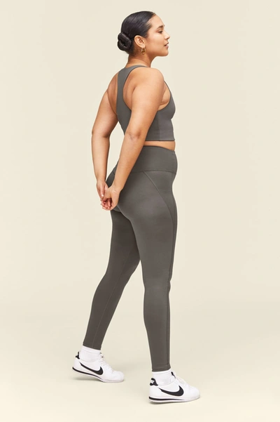 Girlfriend Collective High-rise Slim-fit Stretch-woven Leggings In Gray