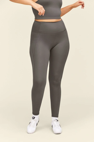 Girlfriend Collective High-rise Slim-fit Stretch-woven Leggings In Gray