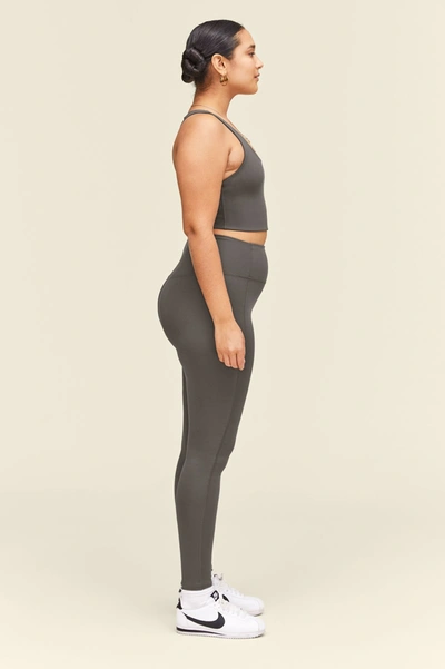 Girlfriend Collective High-rise Slim-fit Stretch-woven Leggings In Gray