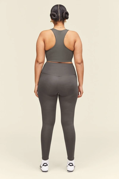 Girlfriend Collective High-rise Slim-fit Stretch-woven Leggings In Gray