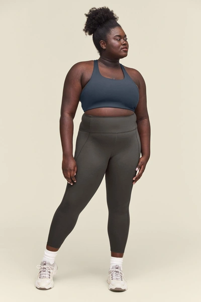 Girlfriend Collective High-rise Slim-fit Stretch-woven Leggings In Gray