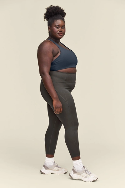 Girlfriend Collective High-rise Slim-fit Stretch-woven Leggings In Gray