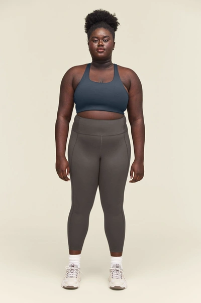 Girlfriend Collective High-rise Slim-fit Stretch-woven Leggings In Gray