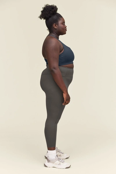 Girlfriend Collective High-rise Slim-fit Stretch-woven Leggings In Gray