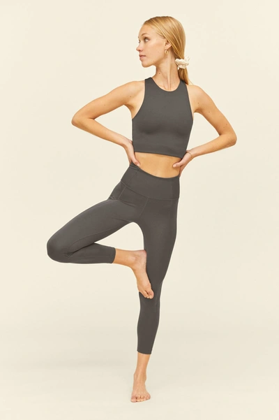 Girlfriend Collective High-rise Slim-fit Stretch-woven Leggings In Gray