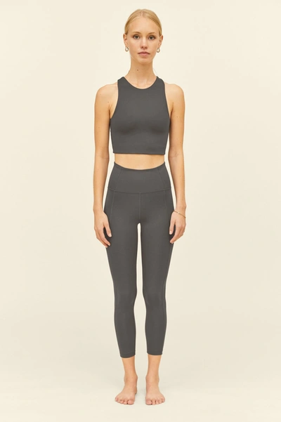 Girlfriend Collective High-rise Slim-fit Stretch-woven Leggings In Gray