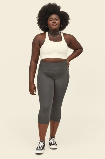 Girlfriend Collective High-rise Slim-fit Stretch-woven Leggings In Gray