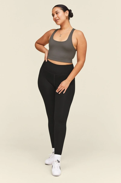 Girlfriend Collective High Rise Full Length Recycled Compression Leggings Black In Multicolor