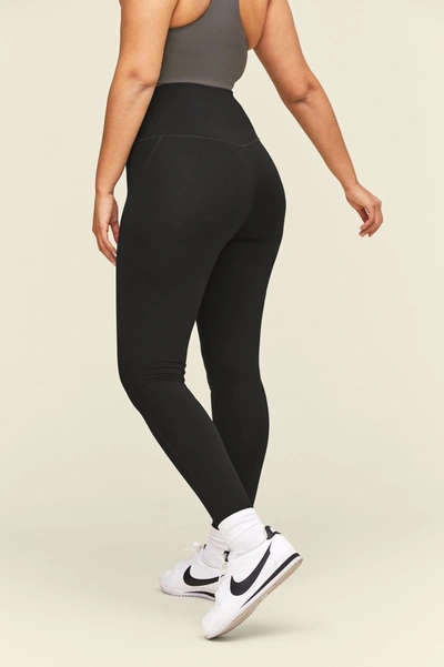 Girlfriend Collective High Rise Full Length Recycled Compression Leggings Black In Multicolor