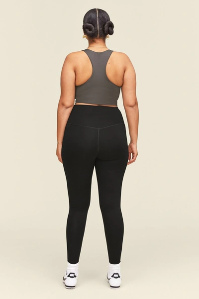 Girlfriend Collective High Rise Full Length Recycled Compression Leggings Black In Multicolor