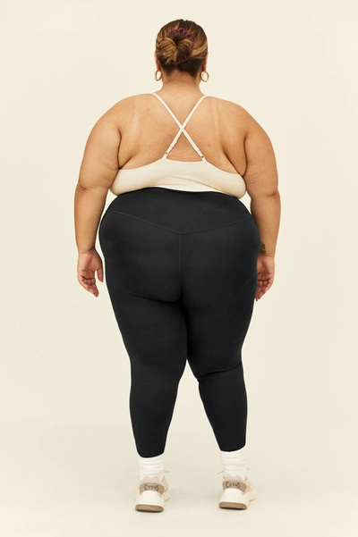 Girlfriend Collective High Rise Full Length Recycled Compression Leggings Black In Multicolor