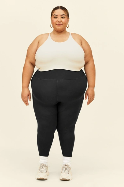 Girlfriend Collective High Rise Full Length Recycled Compression Leggings Black In Multicolor