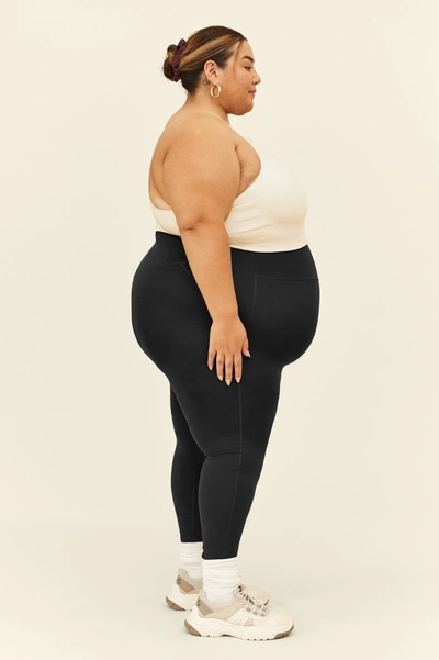 Girlfriend Collective High Rise Full Length Recycled Compression Leggings Black In Multicolor