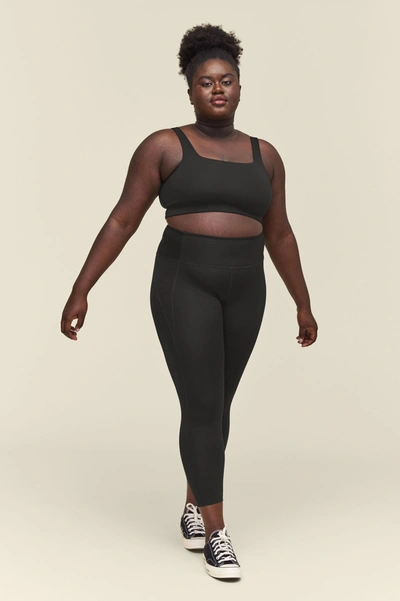Girlfriend Collective High Rise Full Length Recycled Compression Leggings Black In Multicolor
