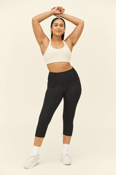 Girlfriend Collective High Rise Full Length Recycled Compression Leggings Black In Multicolor
