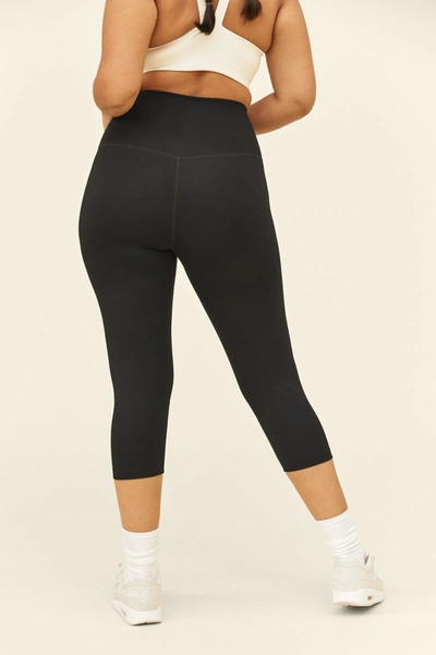 Girlfriend Collective High Rise Full Length Recycled Compression Leggings Black In Multicolor
