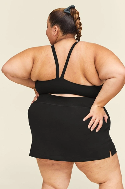 Girlfriend Collective Black Sport Skort In Multicolor