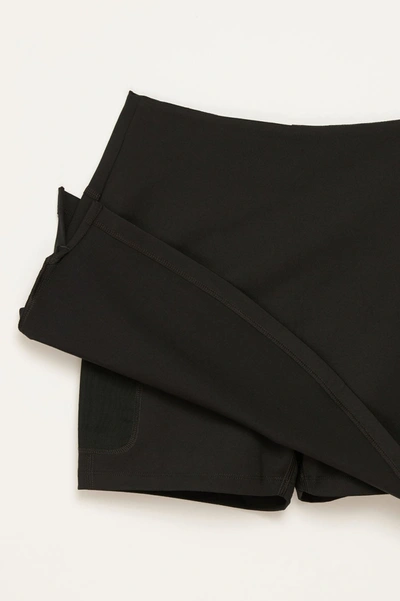 Girlfriend Collective Black Sport Skort In Multicolor