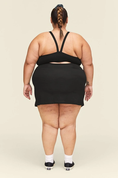 Girlfriend Collective Black Sport Skort In Multicolor