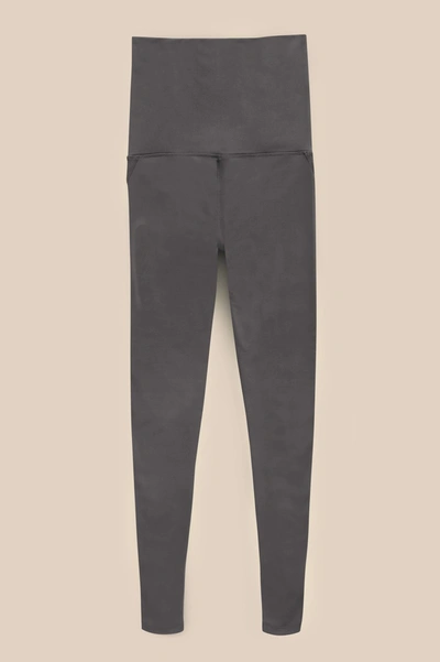 Shop Girlfriend Collective Smoke Maternity Legging In Gray