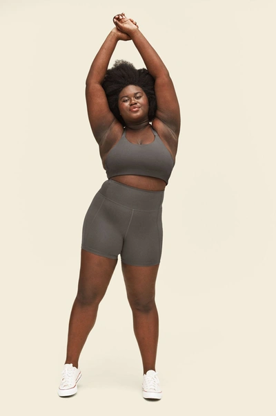 Girlfriend Collective Moon High-rise Run Short In Gray