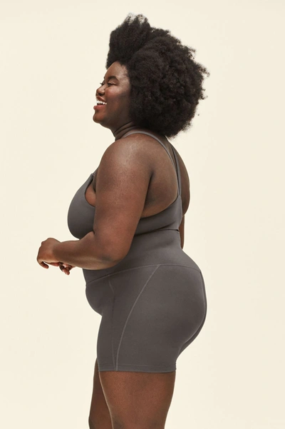 Girlfriend Collective Moon High-rise Run Short In Gray