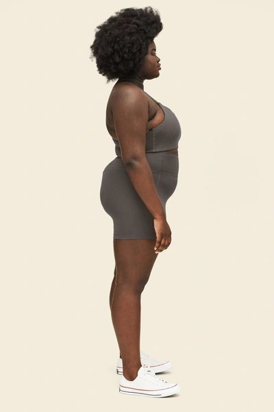 Girlfriend Collective Moon High-rise Run Short In Gray