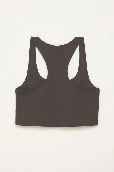Girlfriend Collective Moon Paloma Racerback Bra In Gray