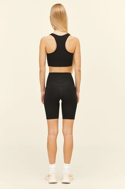 Girlfriend Collective Black High-rise Pocket Bike Short In Multicolor