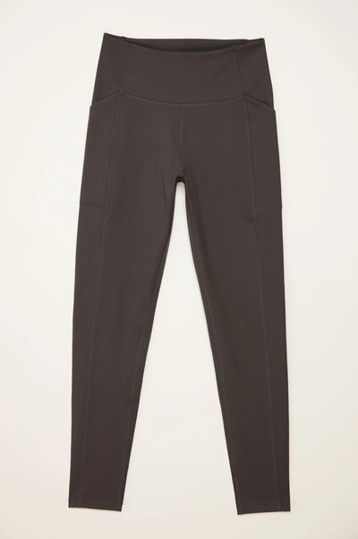 Girlfriend Collective Grey High-rise Compressive Leggings In Gray