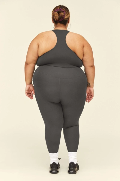Girlfriend Collective Grey High-rise Compressive Leggings In Gray