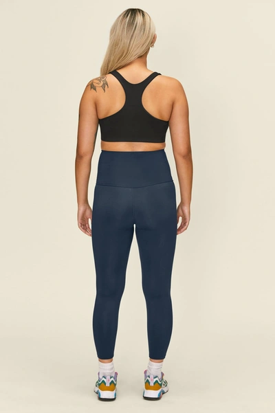 Shop Girlfriend Collective Midnight Maternity Legging In Blue