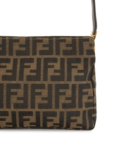 Pre-owned Fendi Zucca Pattern Handbag In Brown