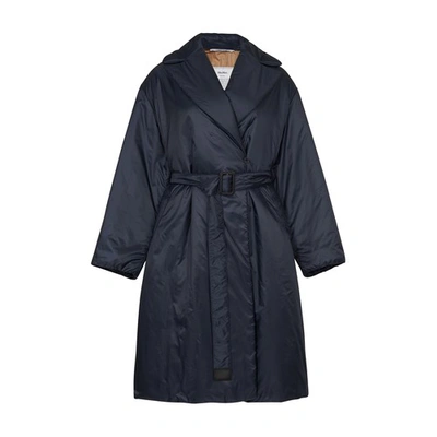 Shop Max Mara Greenco Coat In Dark Blue