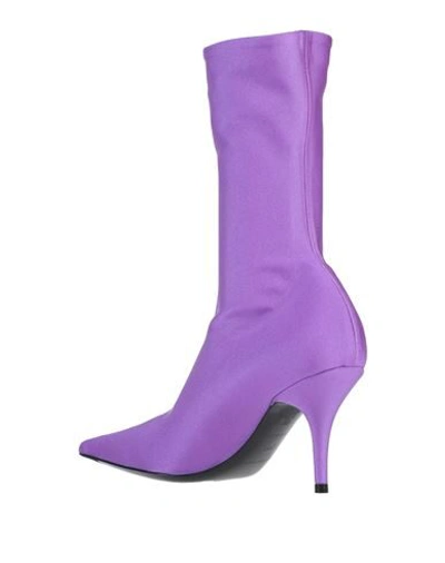 Shop Balenciaga Ankle Boot In Purple