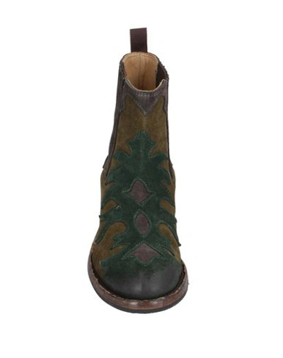 Shop A Trois Ankle Boot In Military Green