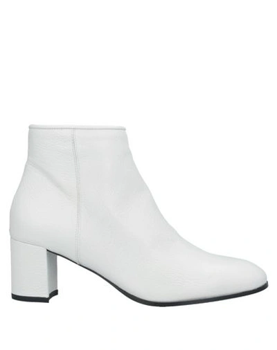 Shop Pedro Garcia Ankle Boots In White