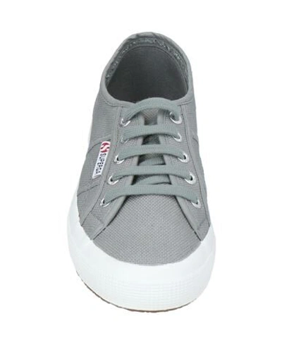 Shop Superga Woman Sneakers Grey Size 6.5 Textile Fibers