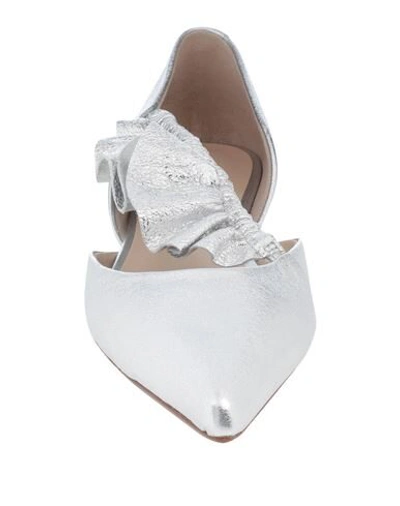 Shop Anna Baiguera Ballet Flats In Silver