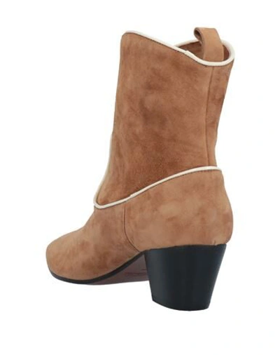Shop L'autre Chose L' Autre Chose Woman Ankle Boots Camel Size 7 Soft Leather In Beige