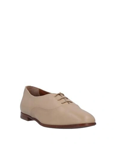 Shop Magli By Bruno Magli Lace-up Shoes In Beige