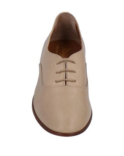 Shop Magli By Bruno Magli Lace-up Shoes In Beige
