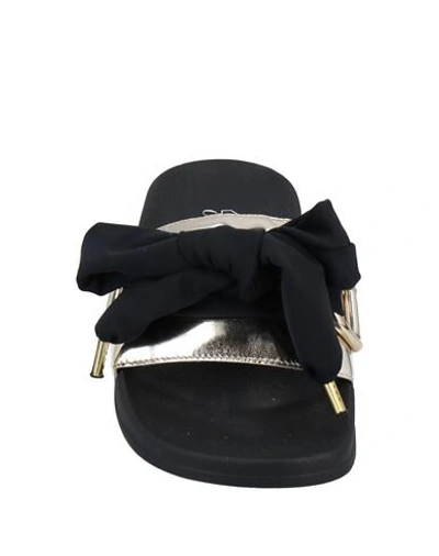 Shop Cesare Paciotti 4us Sandals In Platinum