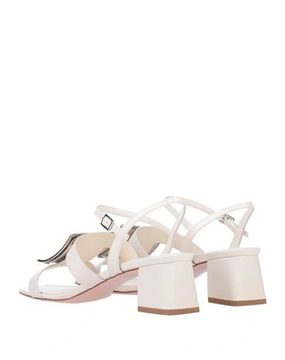 Roger Vivier Sandals In Ivory