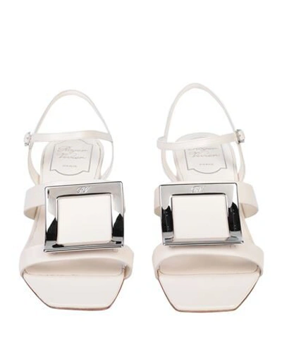 Roger Vivier Sandals In Ivory