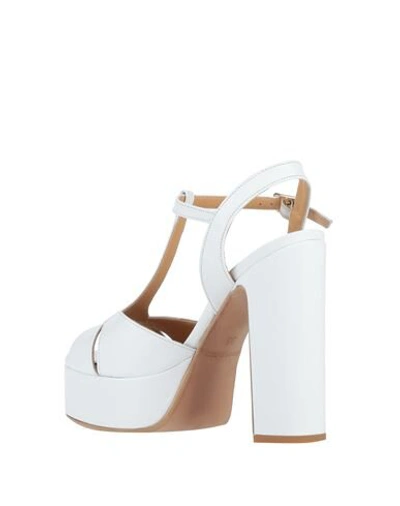 Shop Silvia Rossini Sandals In White