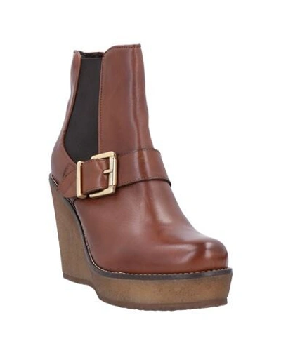 Shop Albachiara Ankle Boots In Brown