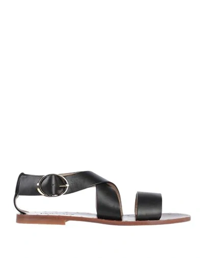 Shop Doucal's Woman Sandals Black Size 6 Soft Leather